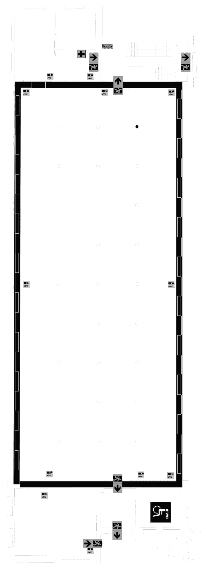 Grundriss des Magazin in der Heeresbäckerei, Hochformat